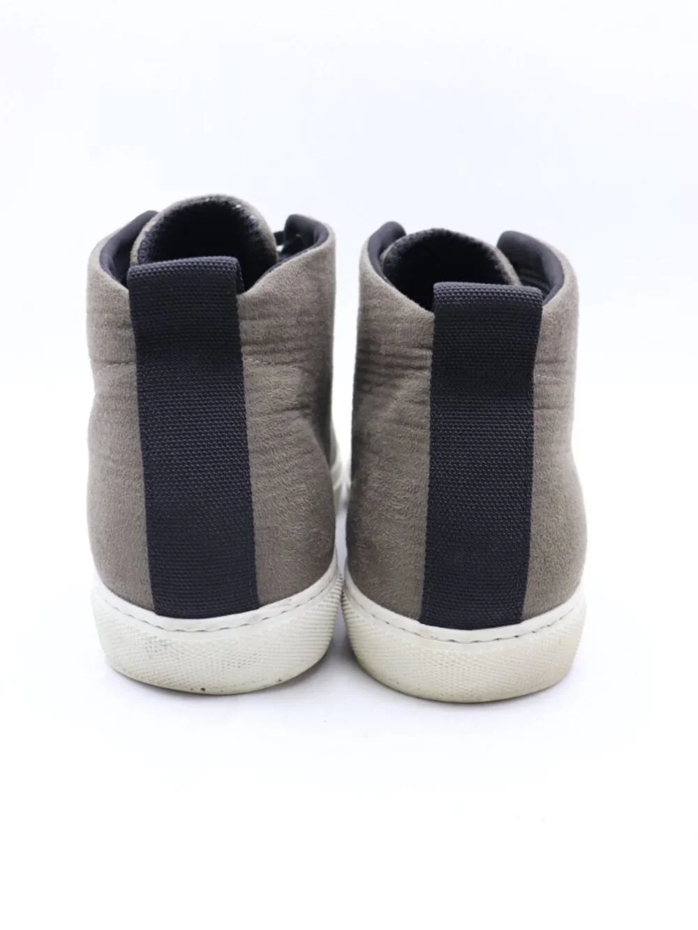 James Perse Men's Size 12 Sneakers Lace Up Gray Olive Green Suede Casual Shoes